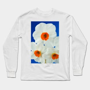 Narcissus  'Geranium'  AGM  Daffodil  Div. 8 Tazetta Long Sleeve T-Shirt